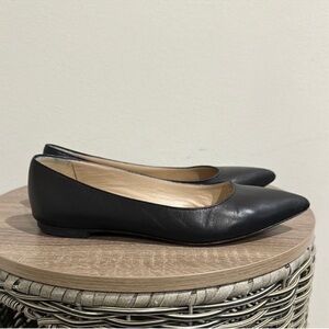 M. Gemi Fortuna Point Flat Leather Shoes